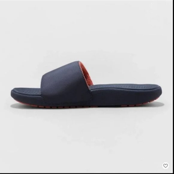 Men's Wesley Slide Sandals - All in Motion™ Navy Blue 9 - Picture 3 of 7
